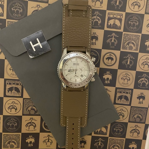 Brooks Brothers Watch Chrono "Sky Reflector" Ref. 08517 w Hodinkee Newman Bund - Picture 5 of 9